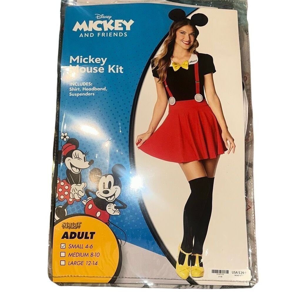 Disney, Mickey and friends, Mickey Mouse Halloween costume ladies size small
